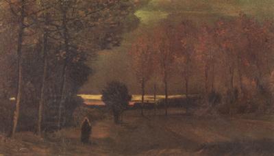 Vincent Van Gogh Autumn Landscape at Dusk (nn04) oil painting picture